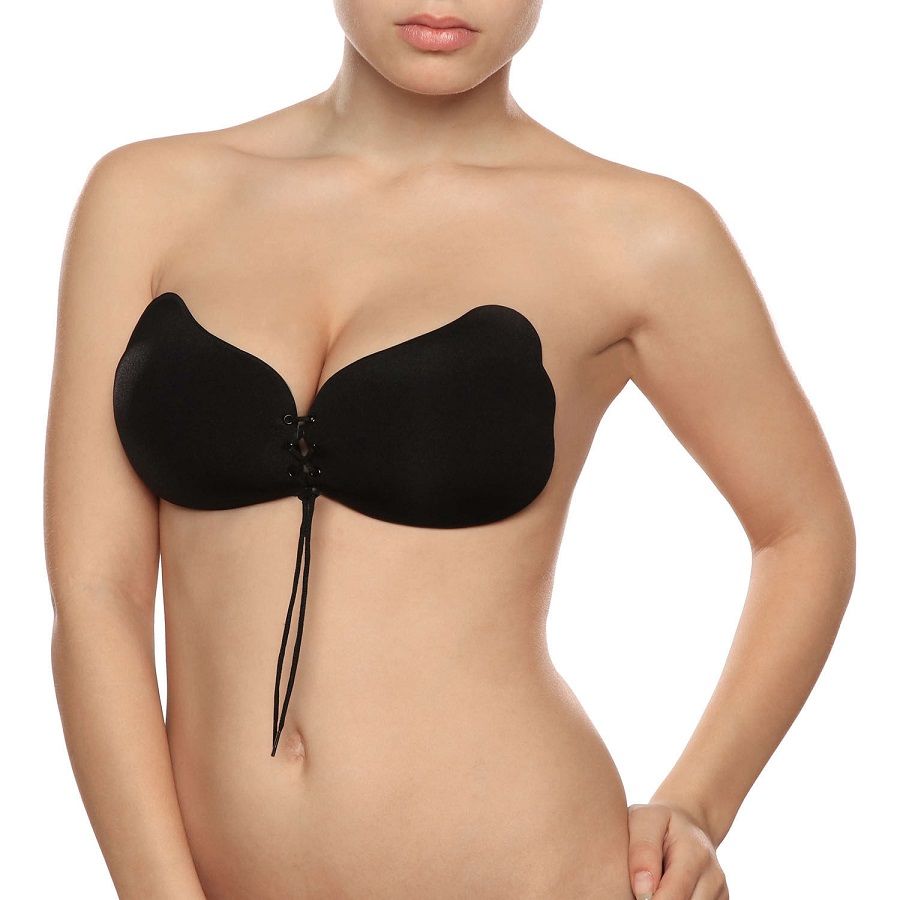 Bye-Bra - Lace-It Realzador Push-Up Negro Copa D