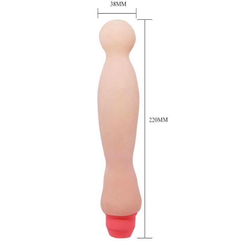 Baile Dildo Vibrador Color Natural 22 Cm