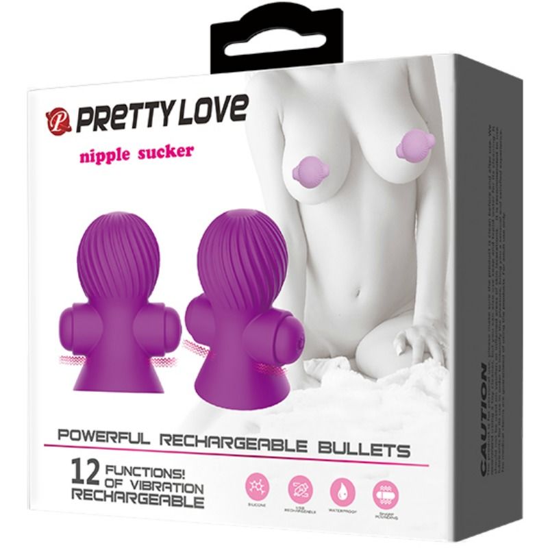 Pretty Love Estimuladores Pezones 12m Vibración Lila