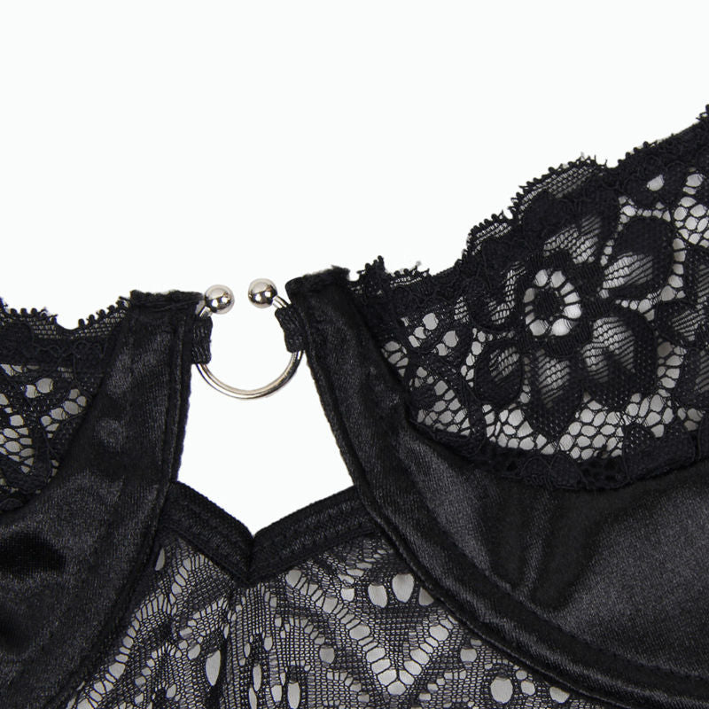 Subblime - Corset Y Cinturon Negro L/Xl