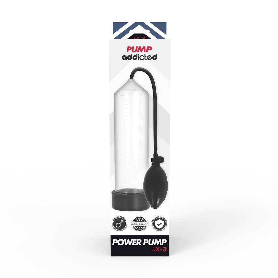 Pump Addicted - Bomba Erección Rx3 Transparente
