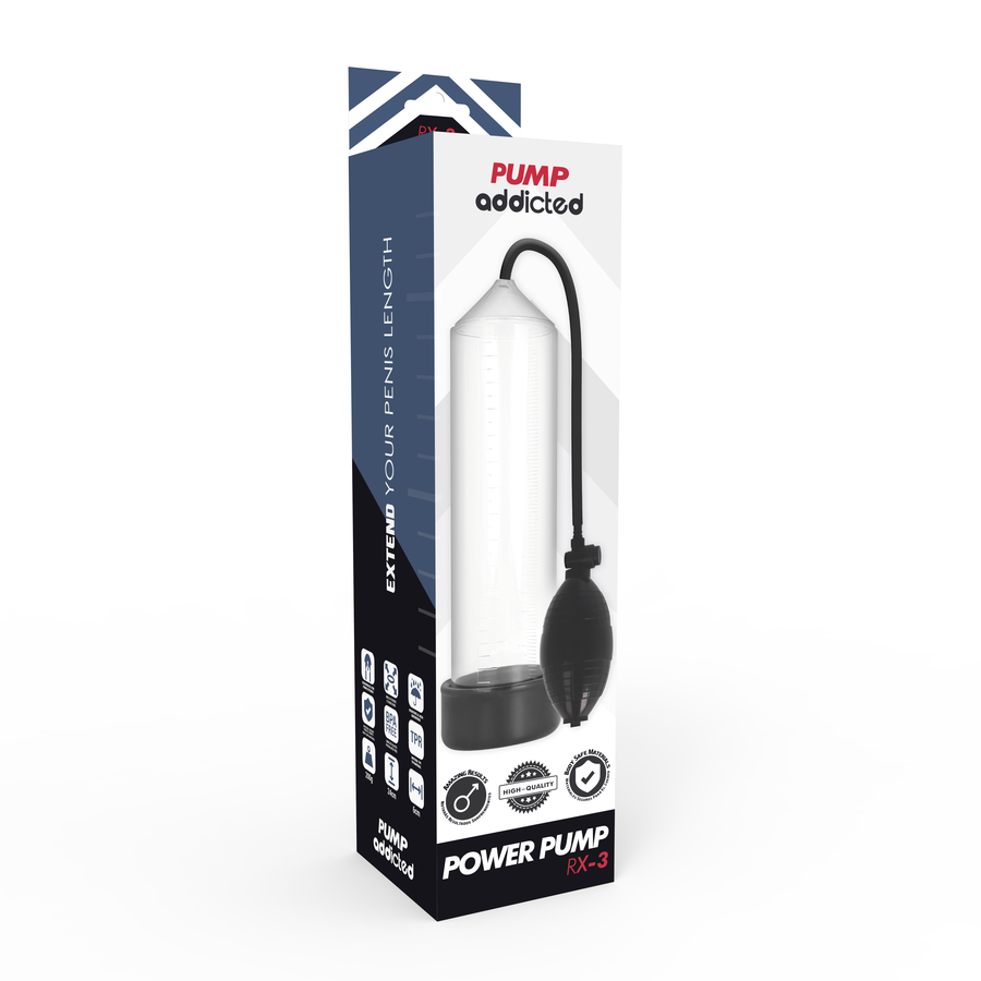 Pump Addicted - Bomba Erección Rx3 Transparente