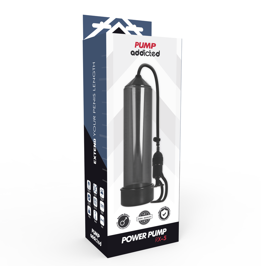 Pump Addicted - Bomba Erección Rx5 Negro