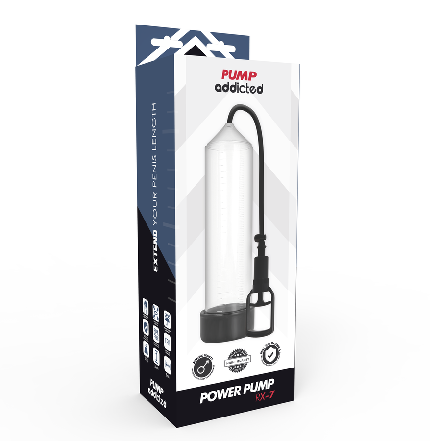 Pump Addicted - Bomba Erección Rx7 Transparente