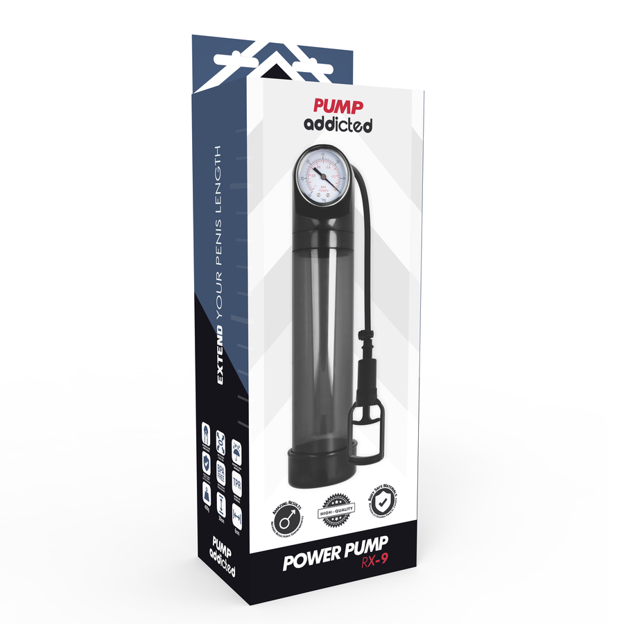 Pump Addicted - Bomba Erección Rx9 Negro