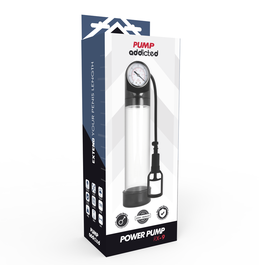 Pump Addicted - Bomba Erección Rx9 Transparente