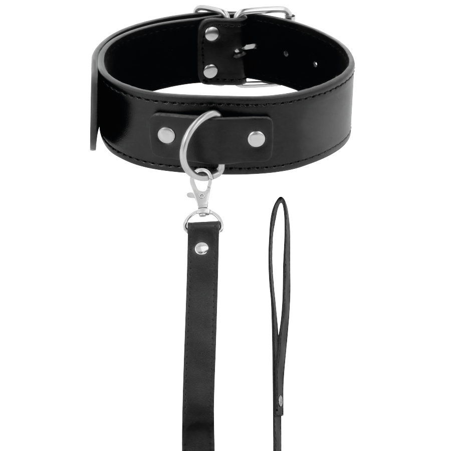 Darkness - Collar De Postura Con Cadena Leather