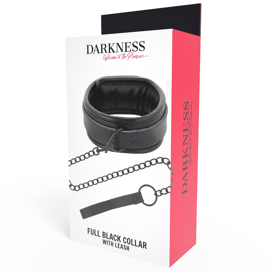Darkness - Collar Con Cadena Negro