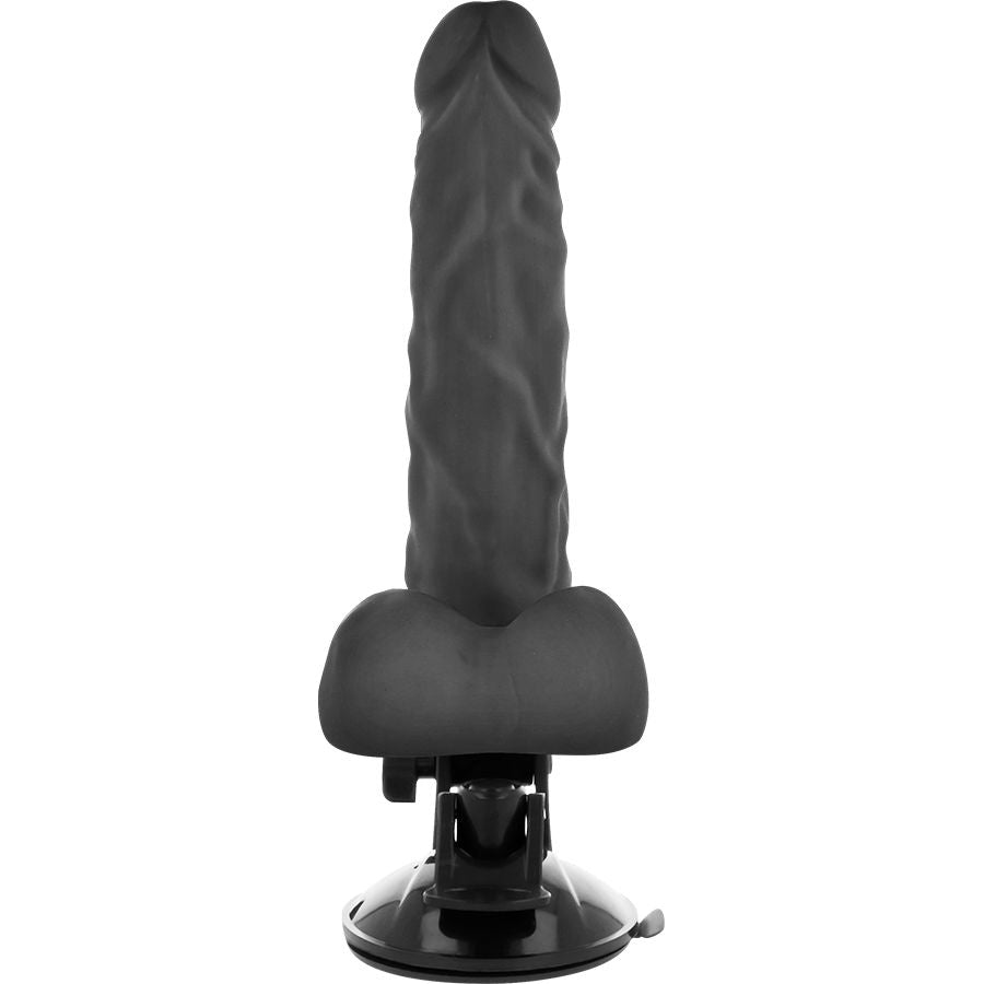 Basecock - Vibrador Realístico Articulable Control Remoto Negro 21 Cm -o- 5 Cm