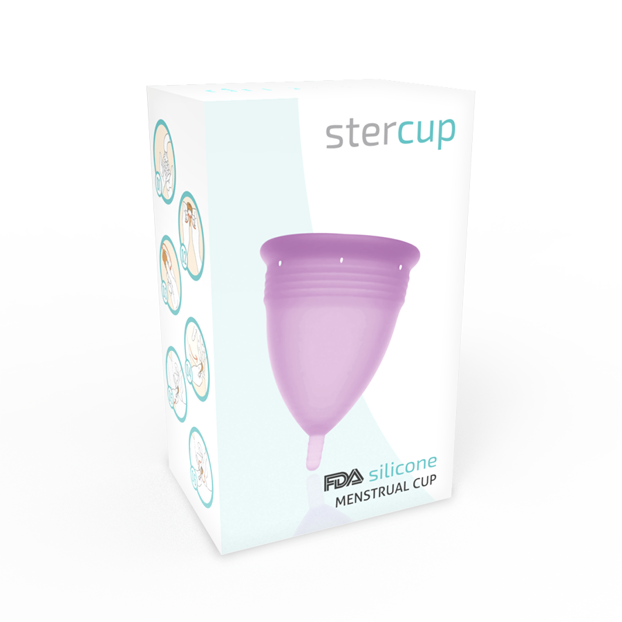 Stercup - Copa Menstrual Fda Silicona Lila - Talla L