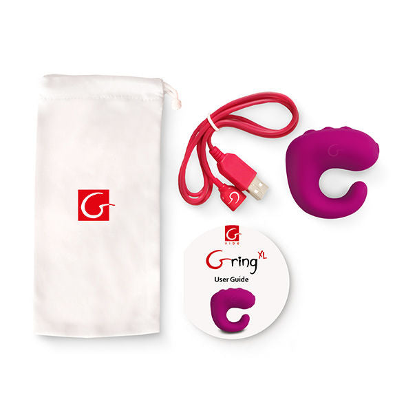 G-Vibe - Fun Toys Gring Anillo Vibrador Xl Sweet Raspberry