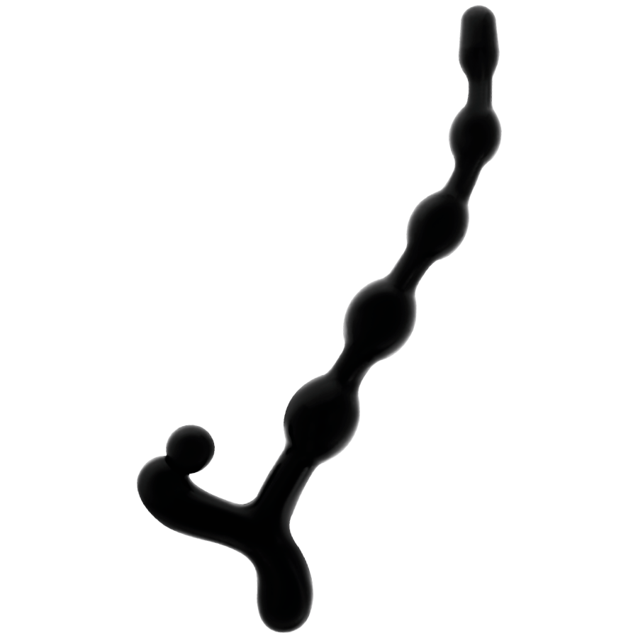 Addicted Toys - Bolas Anales 22 Cm Negro
