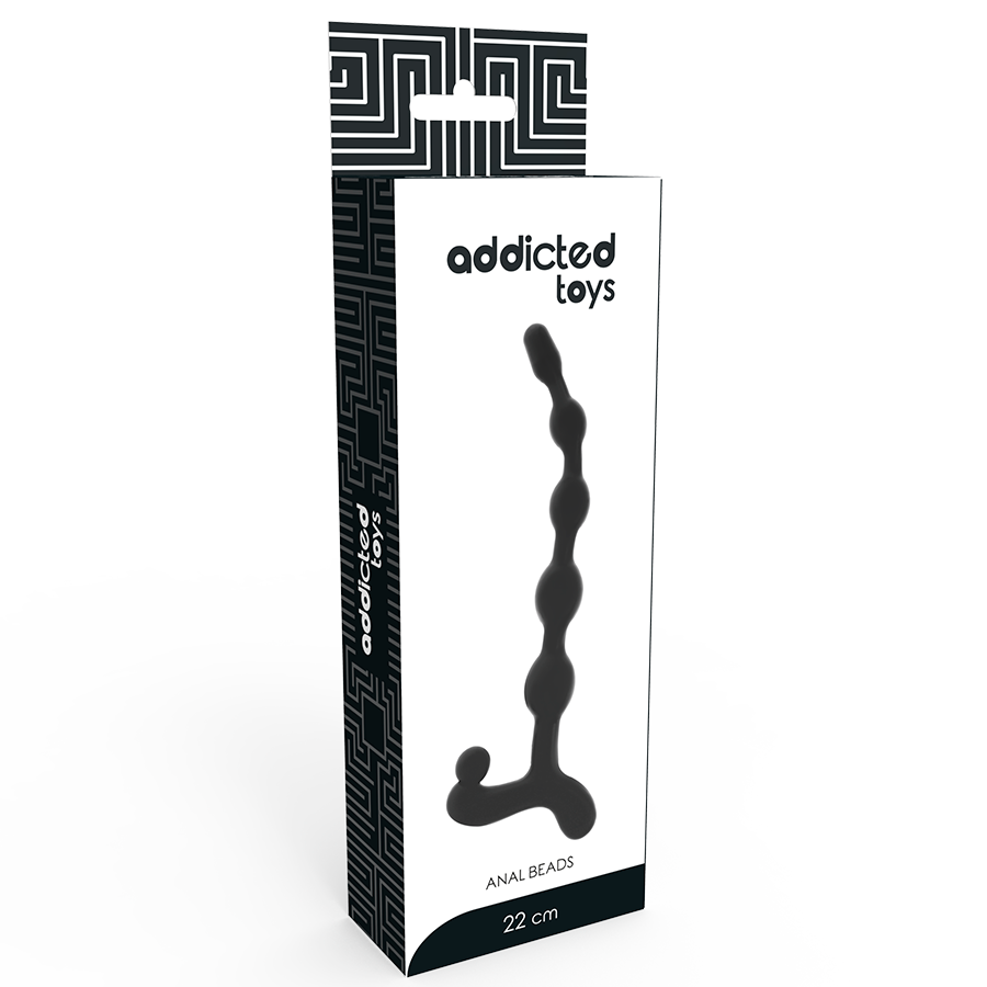 Addicted Toys - Bolas Anales 22 Cm Negro