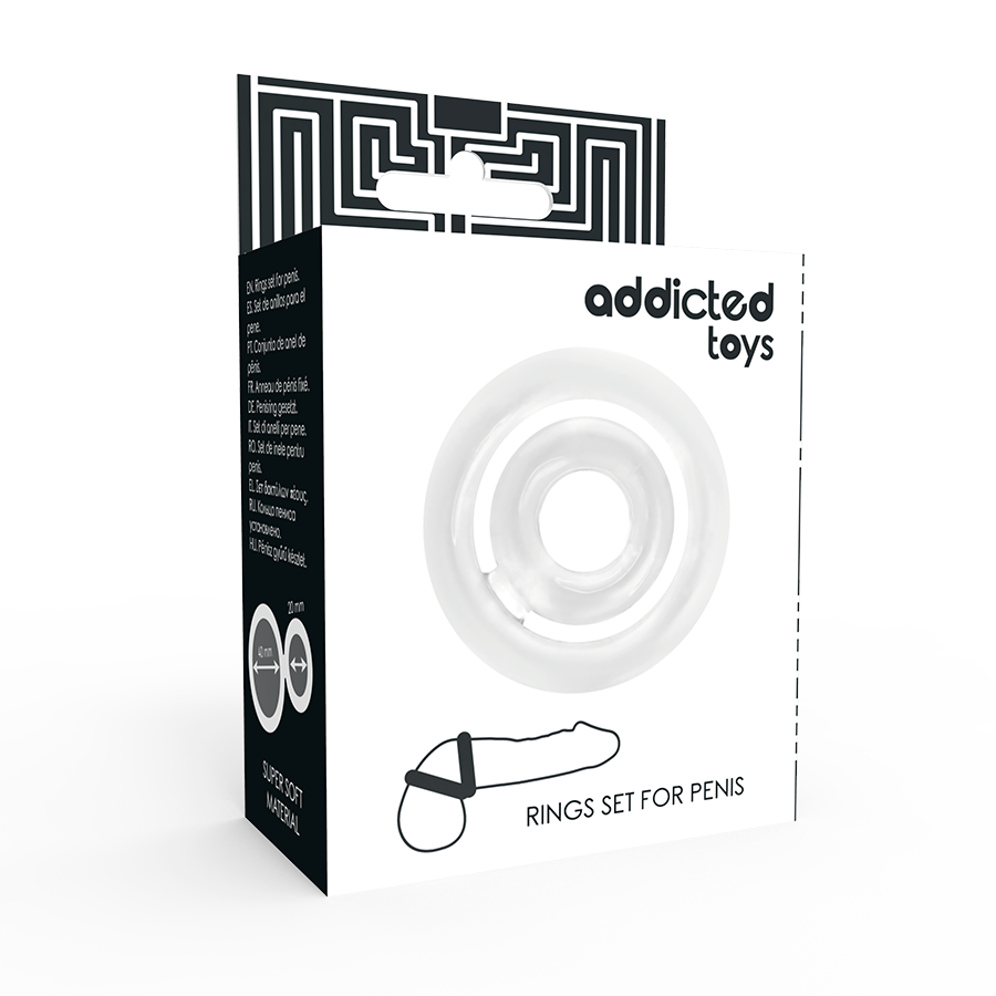 Addicted Toys - Potenz Set Anillos Pene Clear