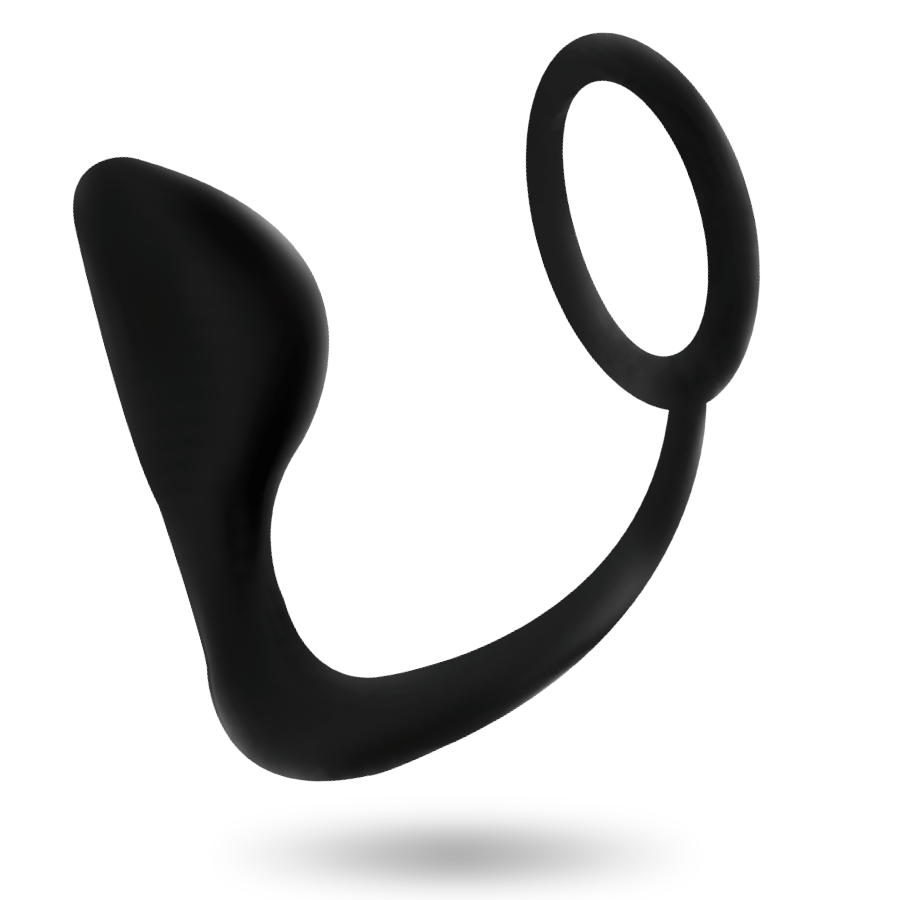 Addicted Toys Plug Anal Con Anillo Pene Negro