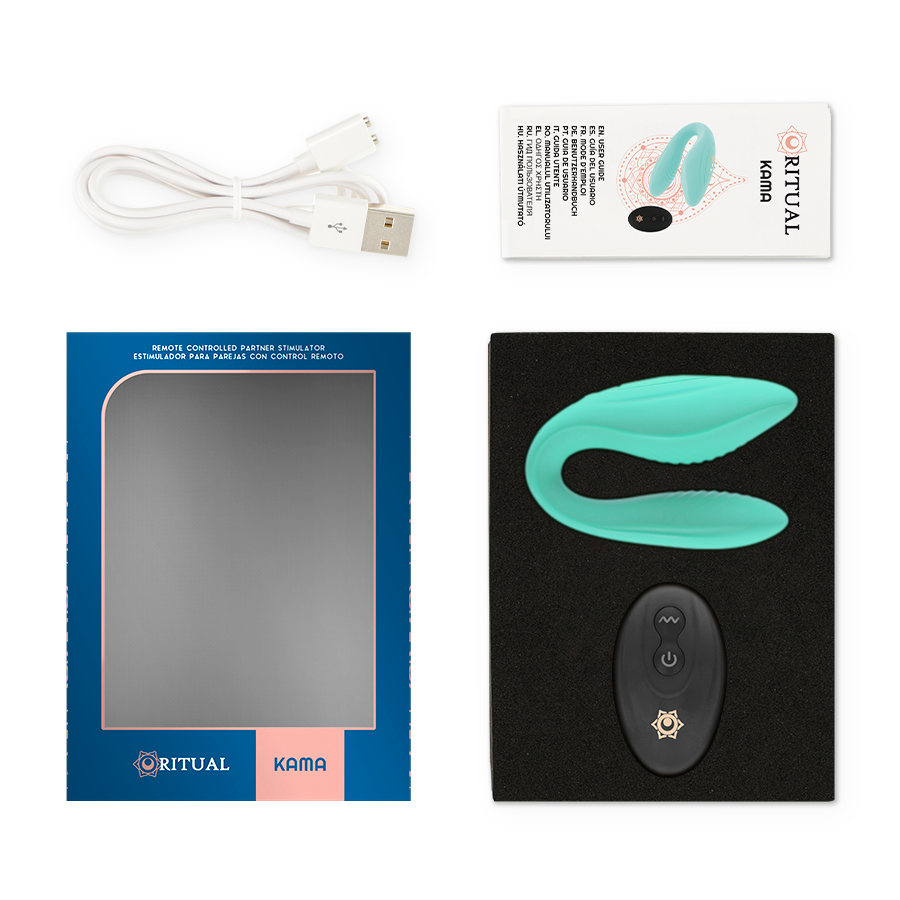 Rithual Kama Control Remoto Para Parejas Aqua