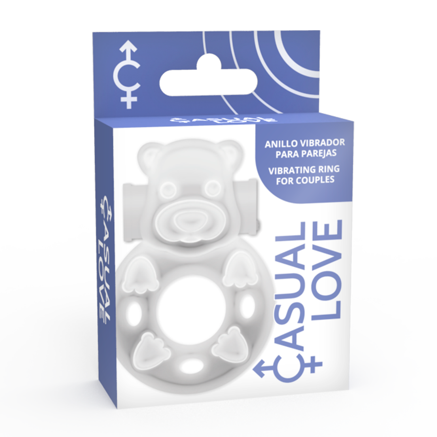 Casual Love - 26 Anillo Vibrador Conejito Transparente