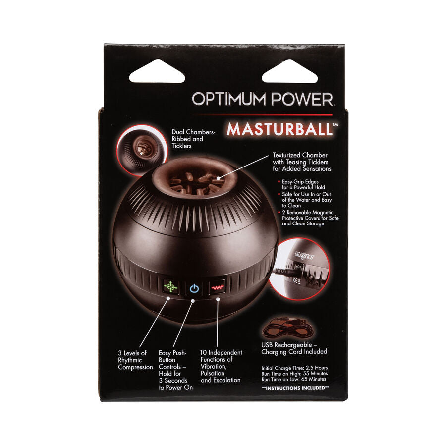 Optimum Power Masturball - Masturbador Masculino Con Vibración