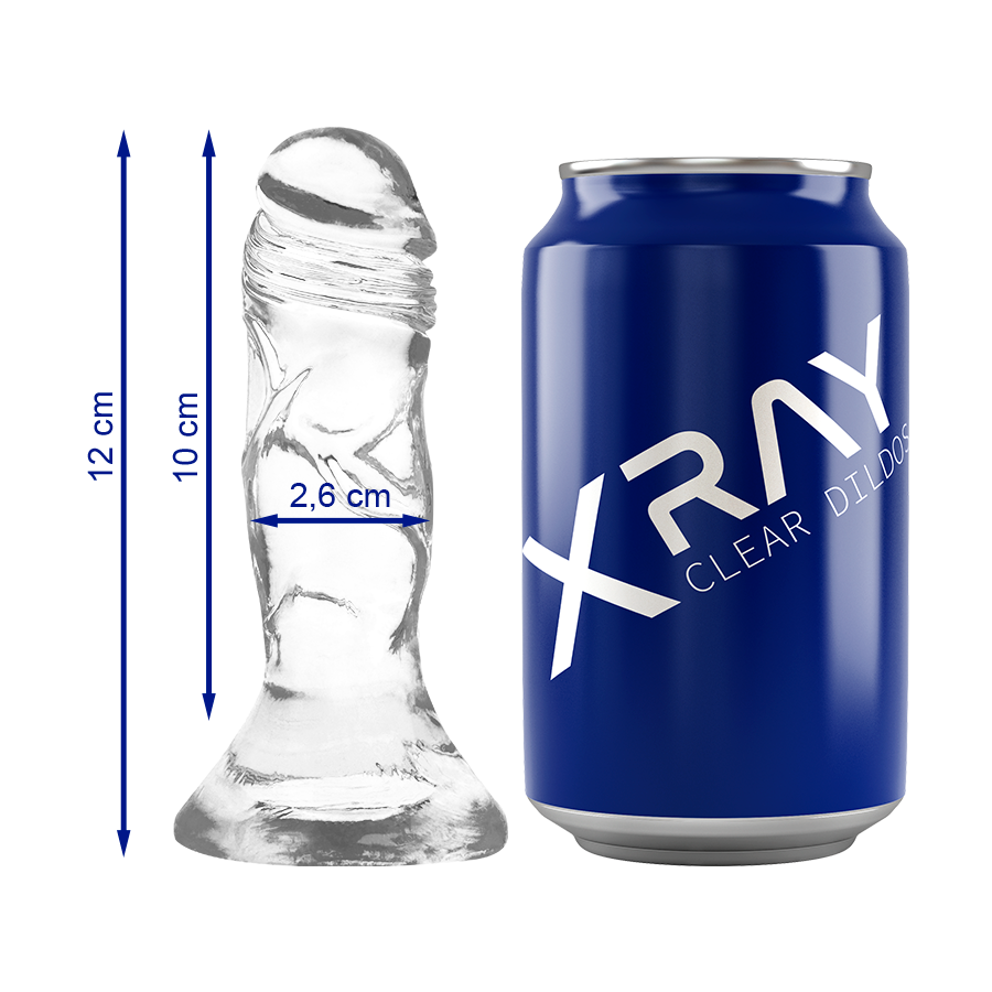 X Ray - Clear Dildo Transparente 12 Cm -O- 2.6 Cm
