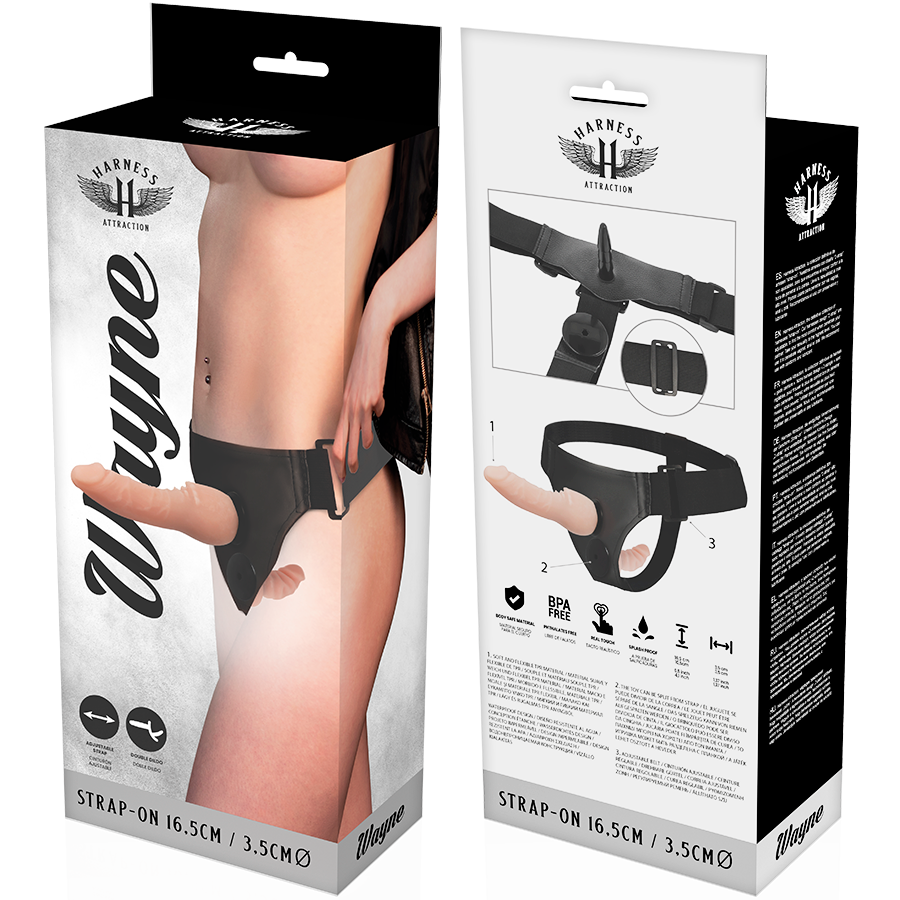 Harness Attraction - Wayne Doble Penetración 16.5 Cm -o- 3.5 Cm