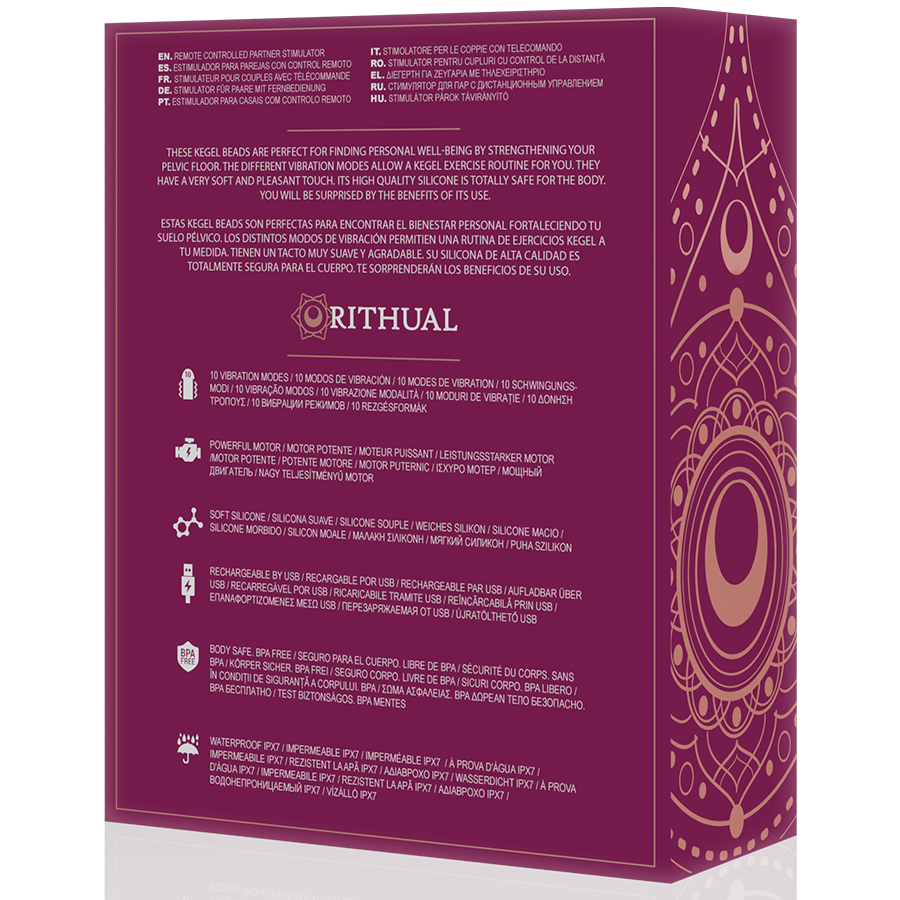Ritual Nisha Bolas Kegel Recargables Vibradoras Orquidea