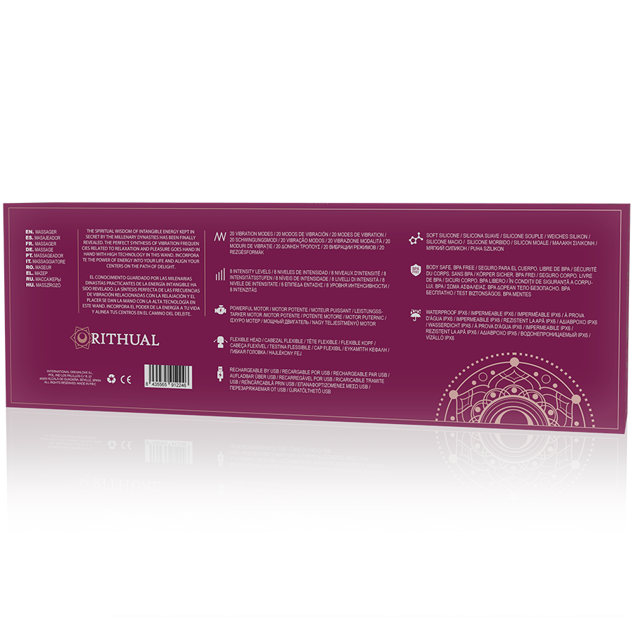 Varita Ritual Akasha Recargable Potente 2.0 Orquidea
