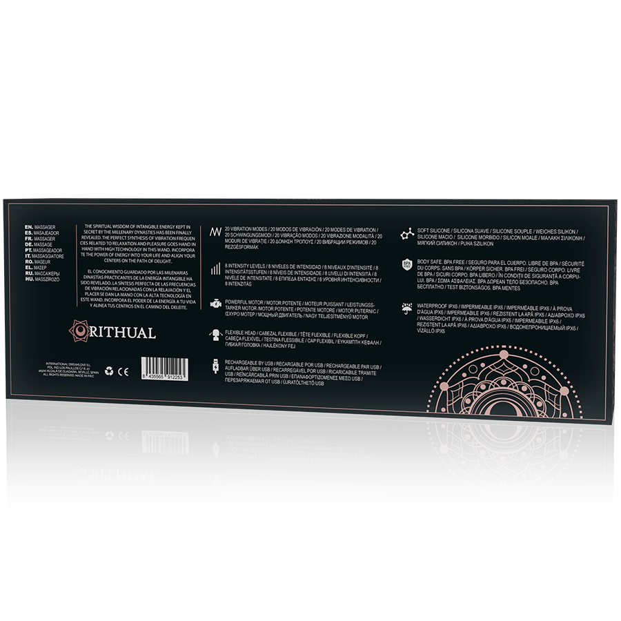 Varita Ritual Akasha Recargable Potente 2.0 Negro