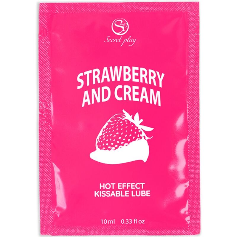 Secretplay - Monodosis Lubricante Fresas & Nata 10 Ml