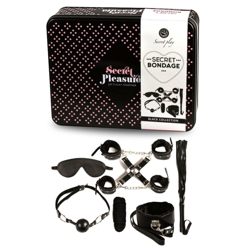 Secretplay - Bdsm Set 8 Pcs Negro