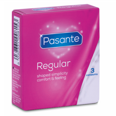 Pasante Condom Gama Regular 3 Unidades