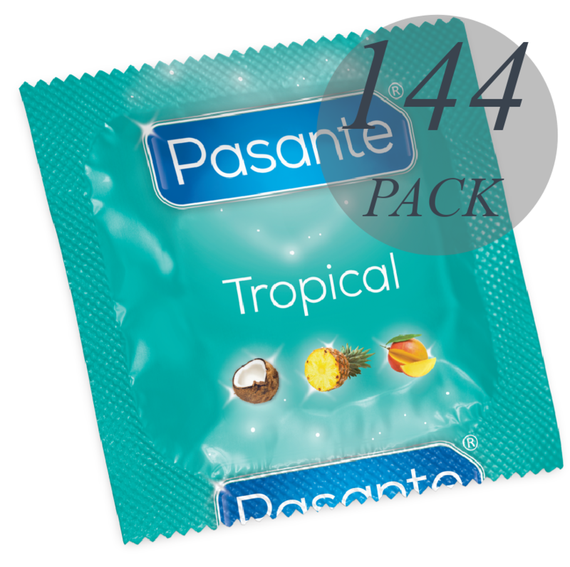 Pasante - Preservativos Sabores Tropical 144 Unidades