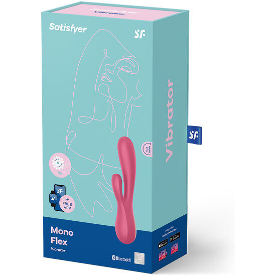Mono Flex Vibrador Con App Rojo