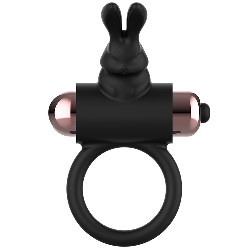 Coquette Toys - Cock Ring Anillo Vibrador Negro / Gold
