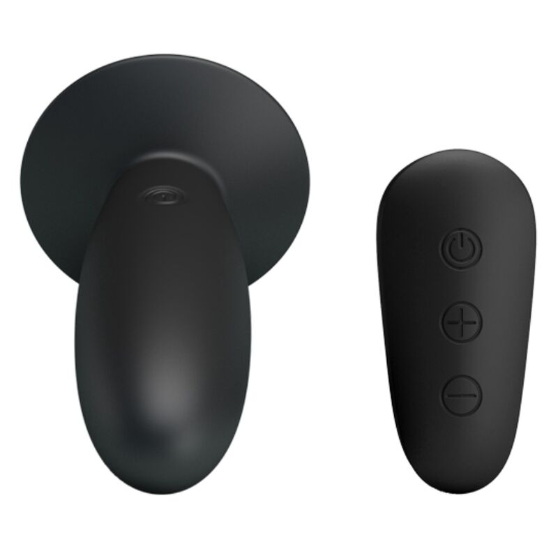 Mr Play - Plug Anal Con Vibracion Negro Control Remoto