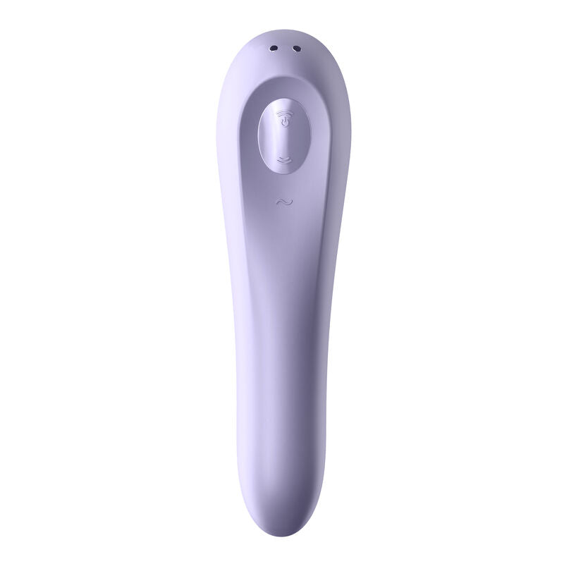 Dual Pleasure App Vibrador Y Succionador De Aire Pulsado Recargable Mauve