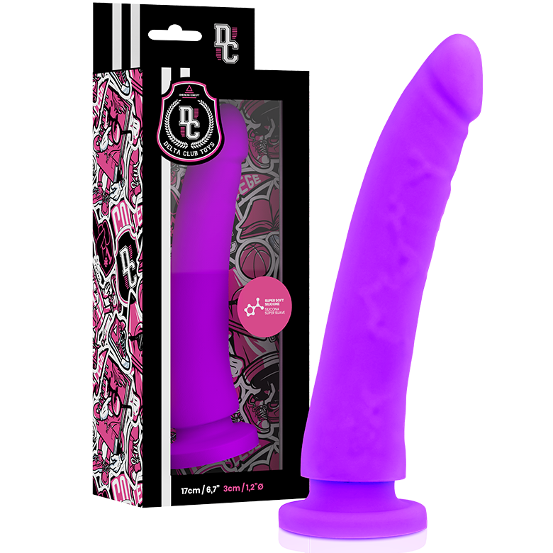 Delta Club - Toys Dildo Lila Silicona Medica 17 Cm -O- 3 Cm