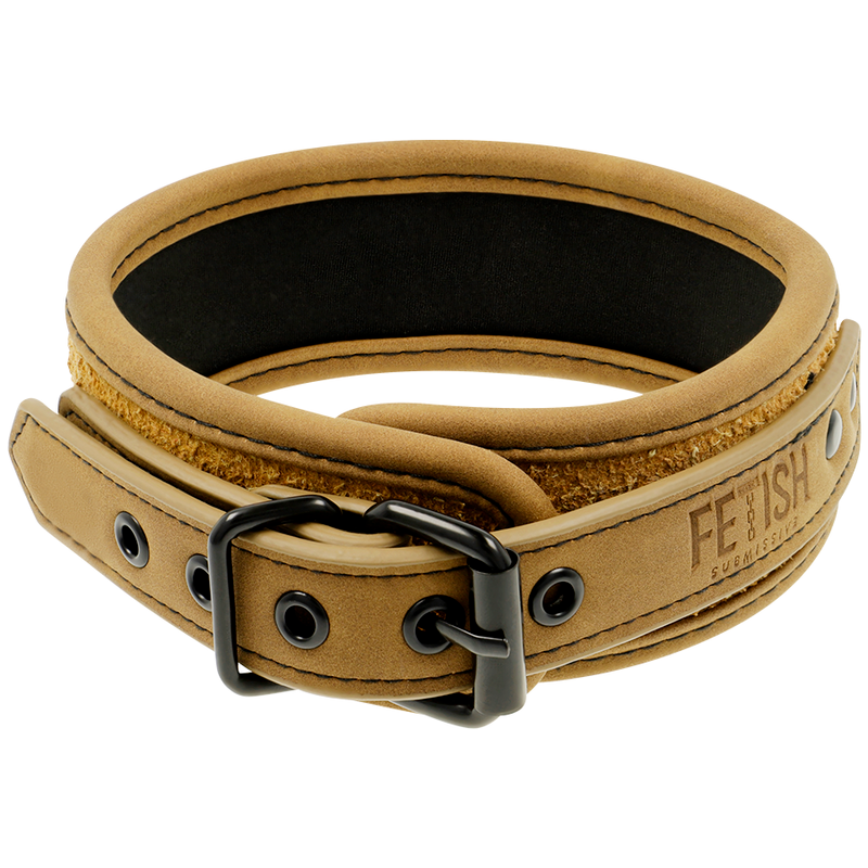 Fetish Submissive Origen - Collar Con Cadena Con Forro De Neopreno
