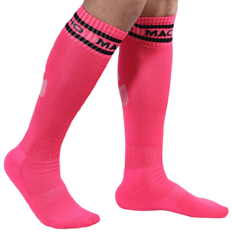 Macho - Calcetines Largos Talla Unica Rosa