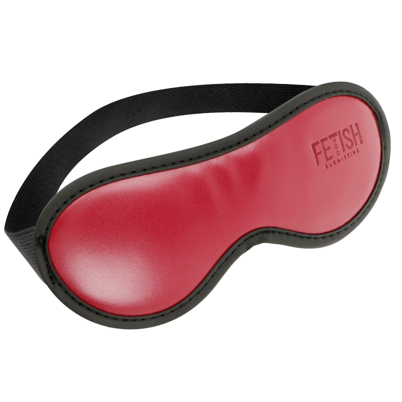 Fetish Submissive Dark Room - Antifaz Cuero Vegano Con Forro De Neopreno