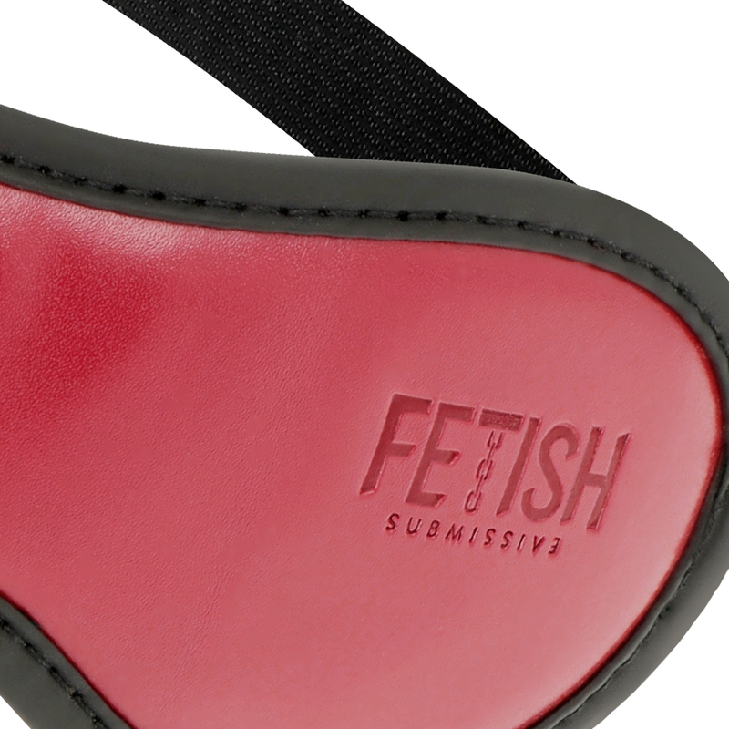 Fetish Submissive Dark Room - Antifaz Cuero Vegano Con Forro De Neopreno