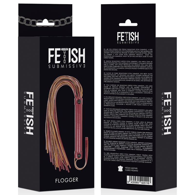 Fetish Submissive Dark Room - Látigo Cuero Vegano