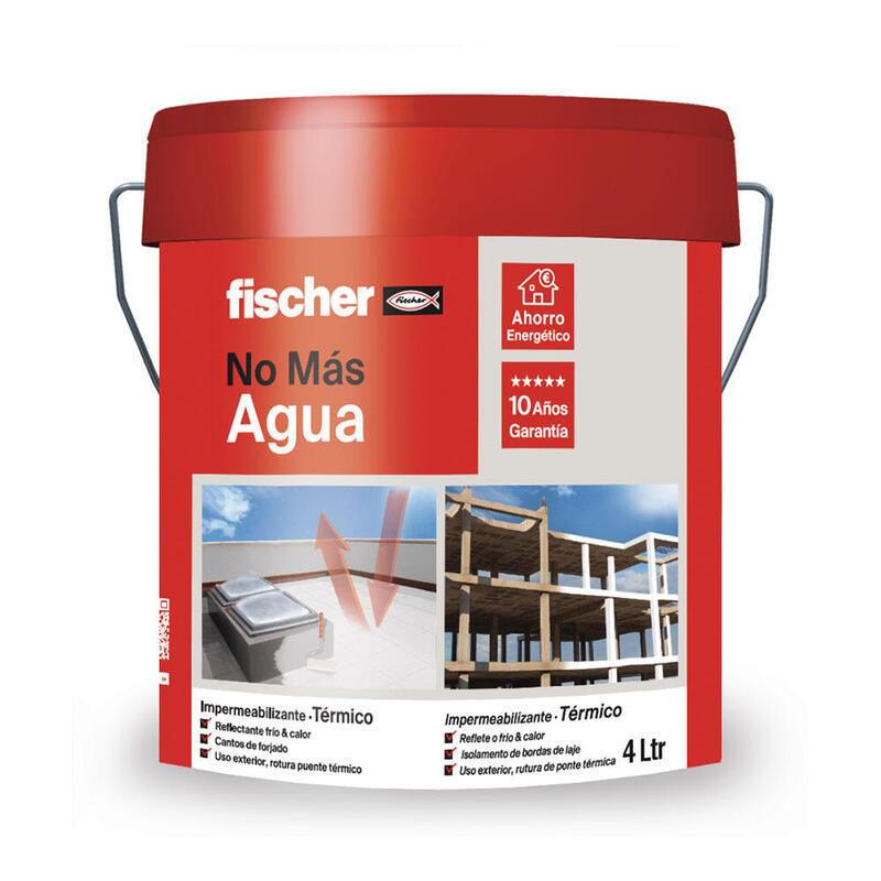 Impermeabilizante Embaldosable Termico Blanco 4l 564318 Fischer