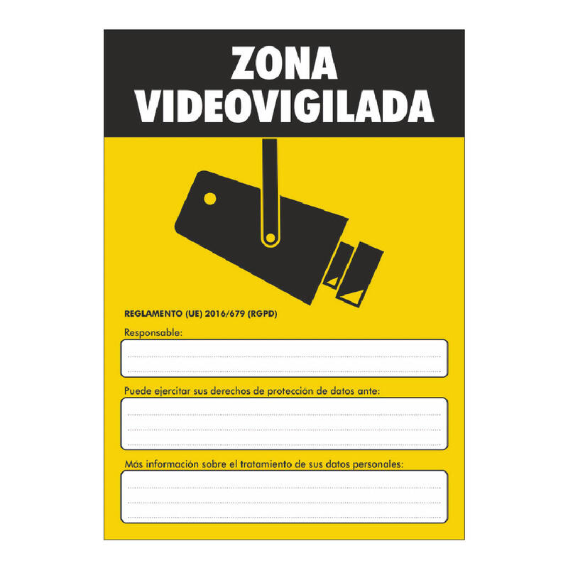 Implaser Ad30-A4 Placa Para Rgpd En Pvc Genérica Esp Tamaño A4