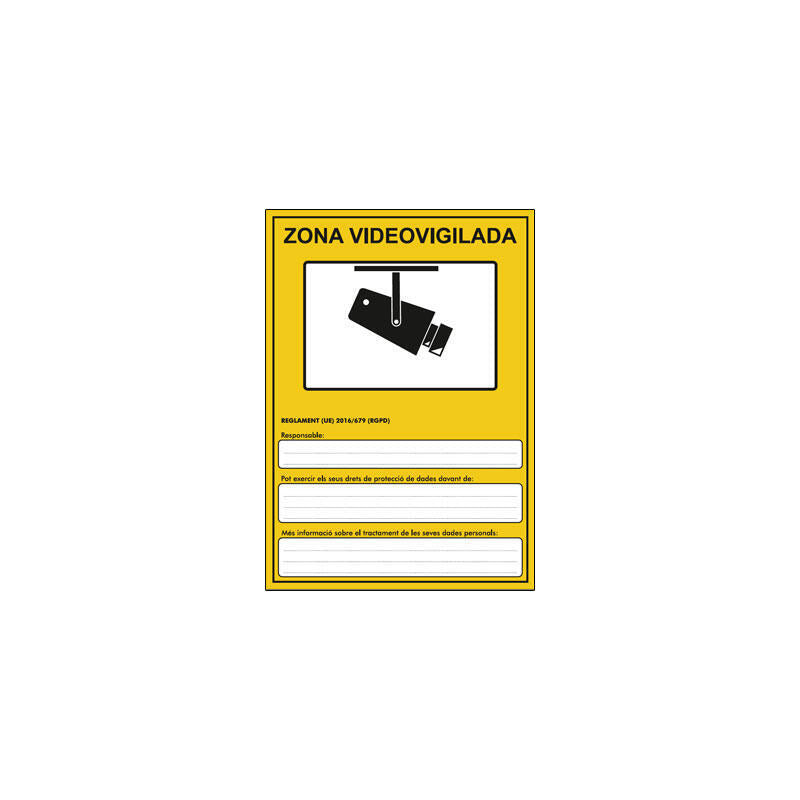 Implaser Ad30-A5-Cat Placa Para Rgpd En Pvc Genérica Cat Tamaño A5