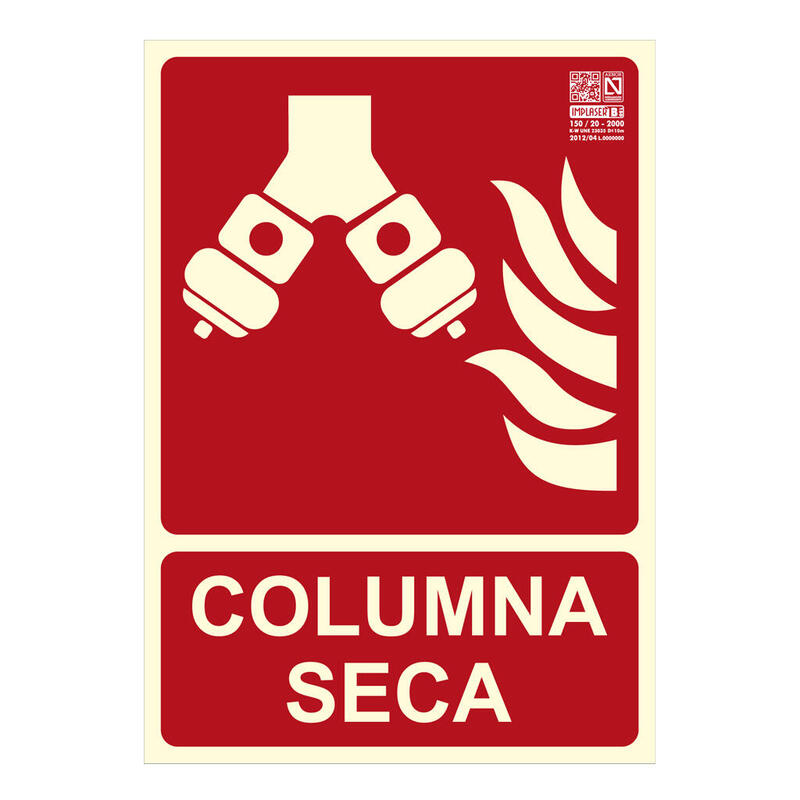 Implaser Ex249n-A4 Señal Columna Seca 29,7x21cm