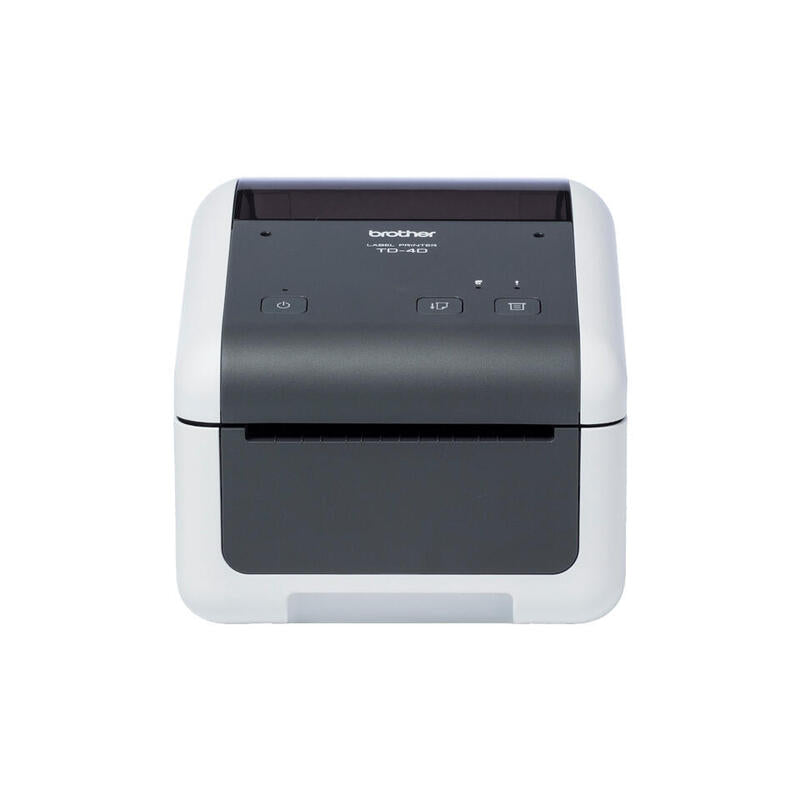 Impresora De Etiquetas Y Tickets Brother Td-4210d Térmica Directa Ancho Etiqueta 118mm Usb-Rs-232c Blanca Y Negra