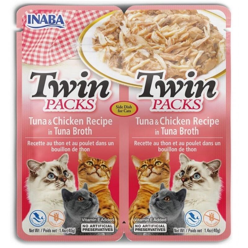 Inaba Cat Twin Tuna With Chicken In Broth Cat Treat 2x40g