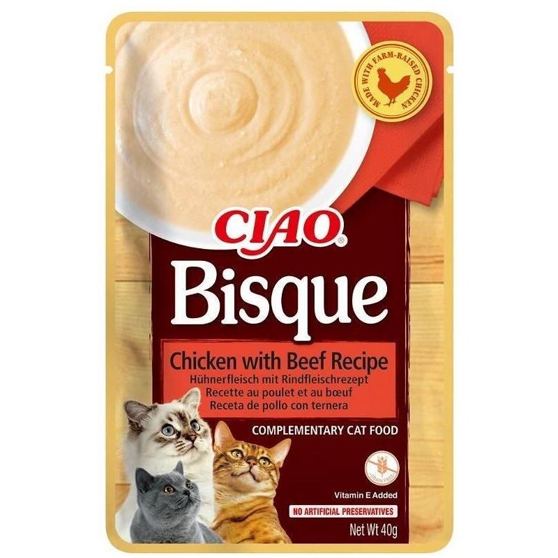 Inaba Ciao Gesta Sopa Con Pollo Y Ternera 40g
