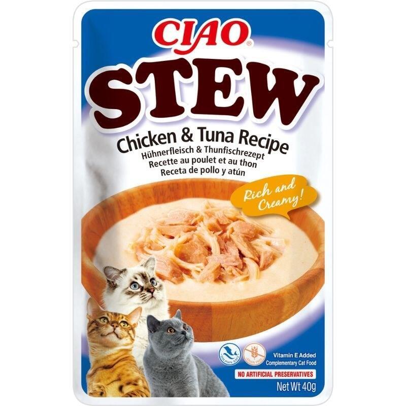 Inaba Ciao Plato De Pollo Y Atún 40g