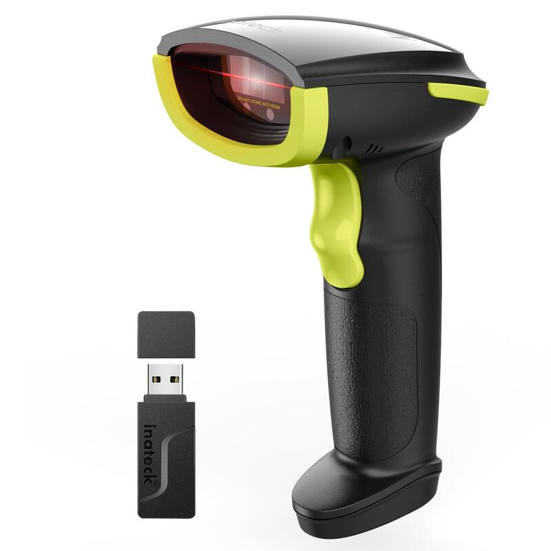 Inateck Escáner De Códigos De Barras 21 Ai Green/Black Kit Wireless 1d